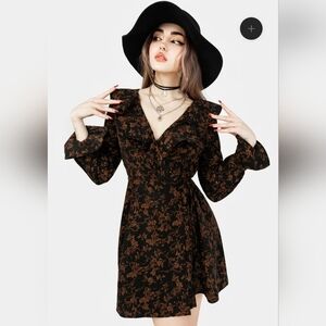 Disturbia Monestra Frill Wrap Mini Dress, BNWT, Size 2